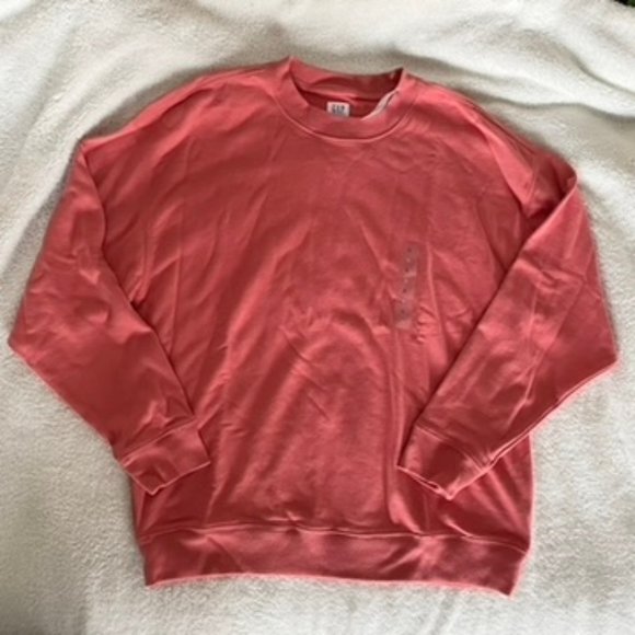 Gap Red Orange Pullivet Sweatshirt Men’s L NWT - Picture 1 of 4